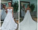 Wedding gown with corset back