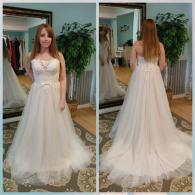Ballgown with lace bodice