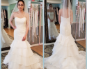 Fit and flair wedding dress