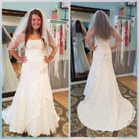 Corset back wedding gown