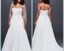 Simple wedding gown with corset back