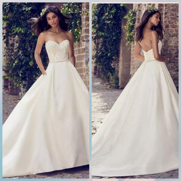 Ballgown with beaded bodice