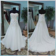 Beaded wedding gown