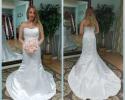 Satin wedding gown