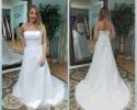 Strapless wedding gown