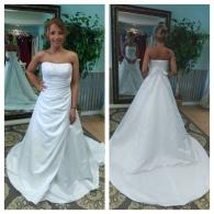 strapless a-line bridal gown