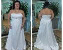 Silk wedding gown