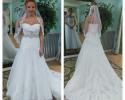 Wedding dress with beaded belt