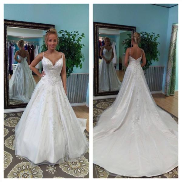 Ball gown with beading