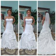 Strapless ball gown