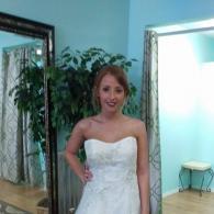 Strapless wedding dress